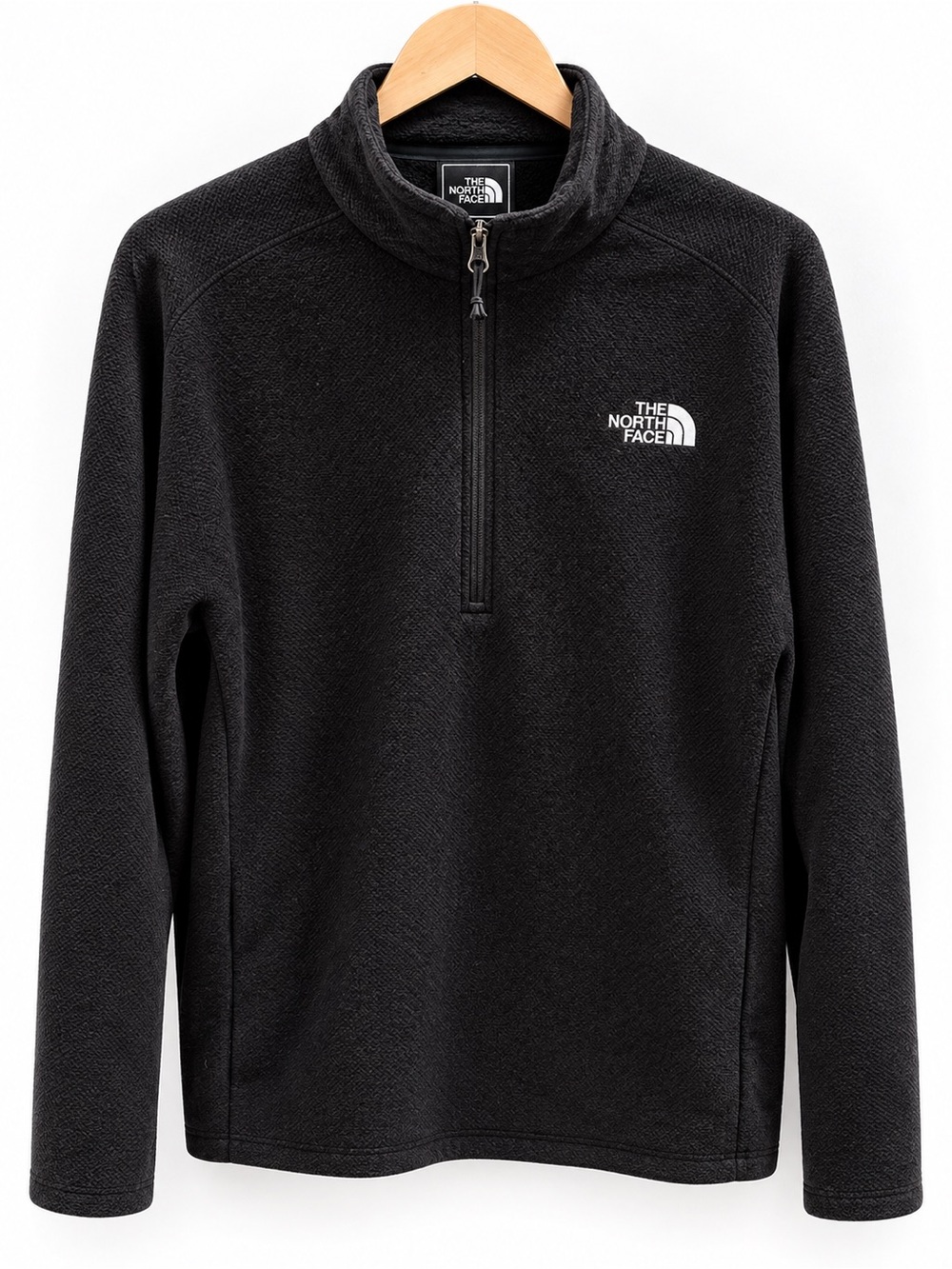 The North Face Men’s Small Black Quarter Zip Fleece Pullover Jacket